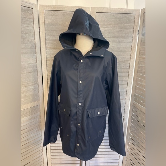 Herschel Supply Company Jackets & Blazers - Herschel Navy Blue Women’s Rain Coat Size S